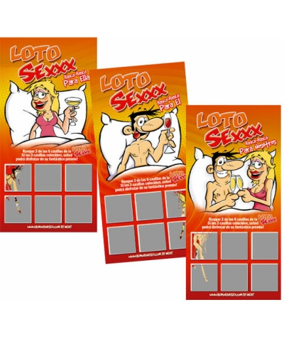 RASCA RASCA SEX Pack 12 loto sex scratch-scratch (dritto)