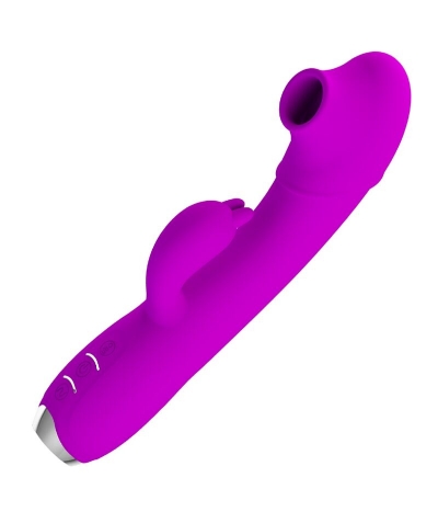 REGINA VIBRADOR-SUCCIONADOR RE Vibratore in silicone con diverse funzioni e aspirazione.