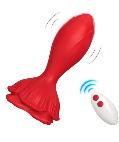 ROSA VIBRADOR  PULSATING Vibratore con plug anale per una doppia stimolazione