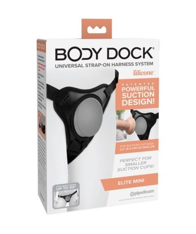 BODY DOCK ELITE Imbracatura per dildo con design innovativo.