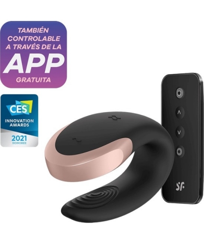 SATISFYER LUXURY DOUBLE LOVE Vibratore per coppie con controllo tramite app