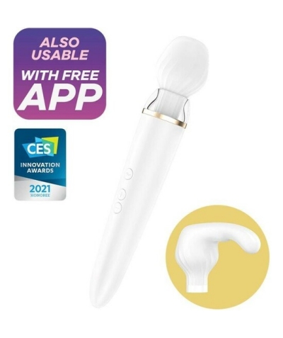 SATISFYER DOUBLE WAND-ER Vibratore a bacchetta con app