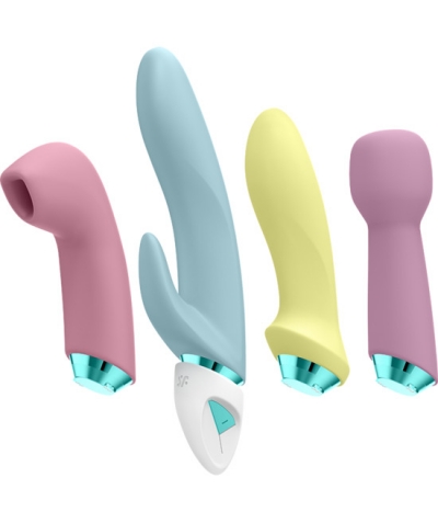 SATISFYER FABULOUS FOUR 4 giocattoli satisfyer in 1, suzione, vibrazione, stimolazione e doppio.