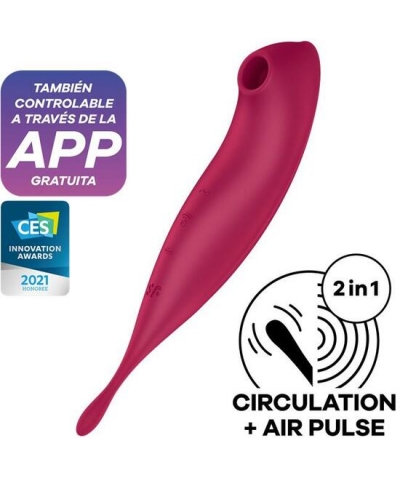 SATISFYER TWIRLING PRO+ APP Stimolatore intimo multifunzionale con tecnologia avanzata