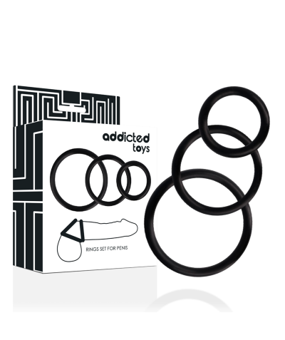 ADDICTED TOYS Kit di anelli per massimizzare il piacere intimo