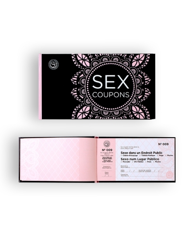 SEX COUPONS PORTUGUES Blocco di 50 assegni per coppie/amici. misure: 180x100 mm.