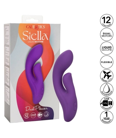 STELLA DUAL PLEASER VIOLETA Massaggiatore per il punto g di alta qualità