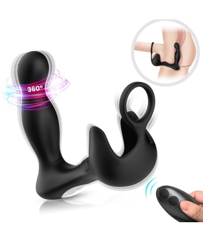 VORTEX INTENSO + ANILLO  Vibratore anale prostatico con molteplici modalità e velocità.