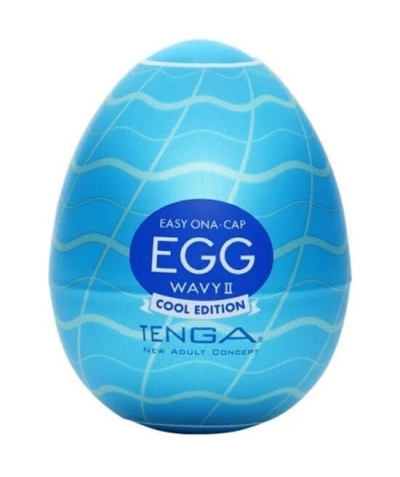 TENGA CRITAL EGG Masturbatore maschile con effetto rinfrescante e texture