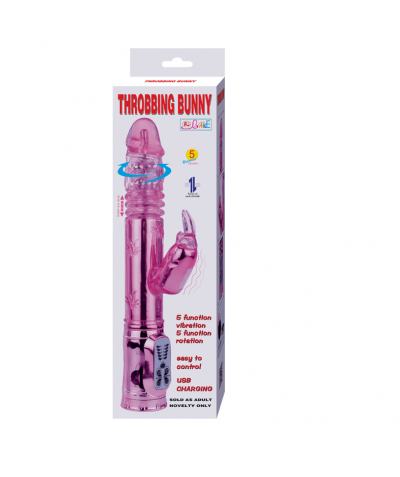 THROBBING BUNNY MOTOR Vibratore per clitoride e vagina, intenso