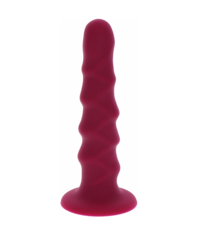 RIBBED DONG 6 INCH Toyjoy - dildo con ventosa 6 pollici - rosso