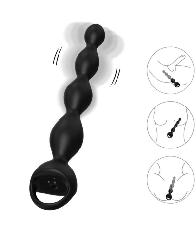 VIBRADOR DEDAL Vibratore con plug anale, doppia stimolazione simultanea.