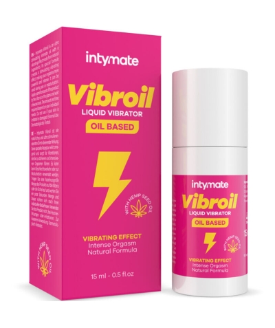 VIBROIL Olio intimo naturale con vibrazione intensa. stimolante.