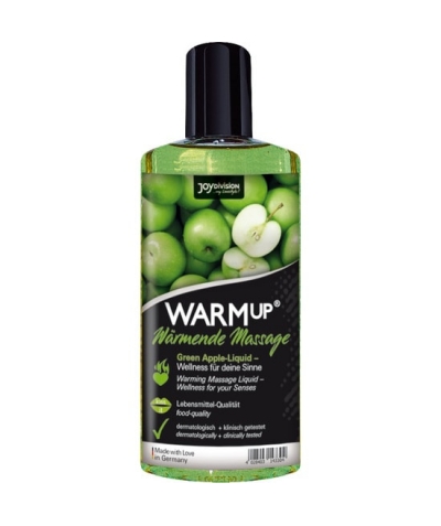 WARMUP GREEN APPLE Aquaglide - olio da massaggio alla mela verde riscaldamento 150 ml