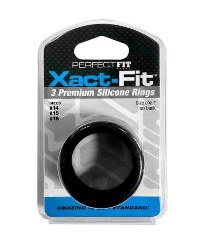 XACT FIT 3 S Perfect fit xact fit kit 3 anelli in silicone - 3,5 cm, 3,8 cm e 4 cm