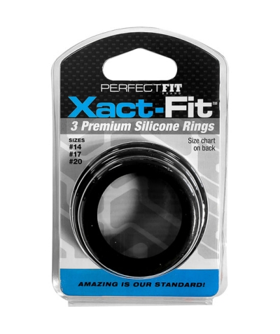 XACT FIT 3 XS Kit perfectfit xact fit 3 anelli in silicone - 3,5 cm, 4 cm e 5 cm