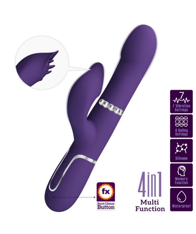 ZALIN VIBRADOR RABBIT PERLAS 4 Vibratore femminile con molteplici funzioni di vibrazione