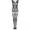 AMBROISE LC 17352 BODYSTOCKING CROTCHLESS NERO TAGLIA UNICA