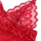 BABYDOLL IN RASO CON PIZZO ROSSO L/XL nº7