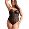 BODY CON BRETELLE A CATENA NERA L/XL