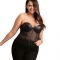 BODY CON BRETELLE A CATENA NERA L/XL nº2