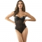 BODY CON BRETELLE A CATENA NERA S/M