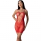 BS096 BODYSTOCKING ROSSO TAGLIA UNICA