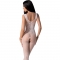 E - BS098 BODYSTOCKING BIANCO TAGLIA UNICA nº1