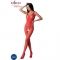 BS098 BODYSTOCKING ROSSO TAGLIA UNICA nº2