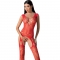 BS099 BODYSTOCKING ROSSO TAGLIA UNICA