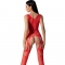 BS099 BODYSTOCKING ROSSO TAGLIA UNICA nº1