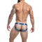 JOCKSTRAP DESIRE IN PELLE BLU XL nº1