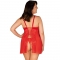 QUEN SIZE OBSESSIVE BLOSSMINA CHEMISE AND THONG nº6