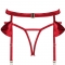 OBSESSIVE RUBINESA GARTER BELT AND CROTCHLESS THONG nº11