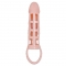 FUNDA EXTENSORA PENE CON VIBRACION Y STRAP NATURAL 13.5 CM n