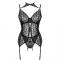 GIELLANDRA FOR THE SENSES COLLEZIONE CORSETTO + PANTY NERO L