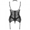 GIELLANDRA FOR THE SENSES COLLEZIONE CORSETTO + PANTY NERO L