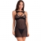 KROLINA LC 90734 CHEMISE + PERIZOMA NERO L/XL