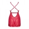 BABYDOLL E PERIZOMA LACELOVE ROSSO XS/S nº3