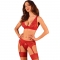 SET TRE PEZZI LACELOVE ROSSO M/L