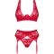 SET TRE PEZZI LACELOVE ROSSO M/L nº4