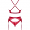 SET TRE PEZZI LACELOVE ROSSO M/L nº5