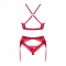 SET TRE PEZZI LACELOVE ROSSO XS/S nº3