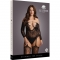 Bodystocking con scollo incrociato e spalline Le Desir