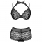 LINERA FOR THE SENSES COLLEZIONE BRA + PANTY NERO L/XL nº2