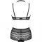 LINERA FOR THE SENSES COLLEZIONE BRA + PANTY NERO L/XL nº3