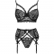 MORIDAM LC 90552 REGGISENO + REGGISENO + SLIP NEGRO L/XL nº5