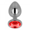 PLUG ANALE CON CRISTALLO ROSSO 7 CM nº1