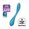 VIBRATORE G-SPOT FLEX 5 CONNECT APP BLU SATISFYER nº5