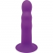 SOLID LOVE PREMIUM RIBBED DILDO 18CM - MORADO